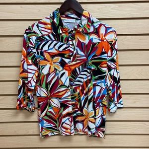 NWOT PAOLA DAVOLI WOMEN AMAZING TOP BLOUSE MADE IN ITALY SIZE LARGE